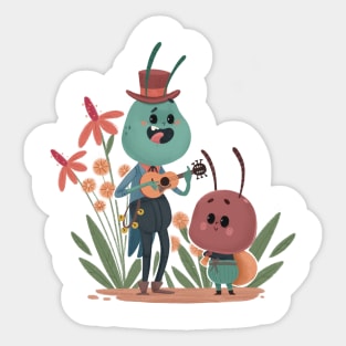 Two Little Friends Sticker